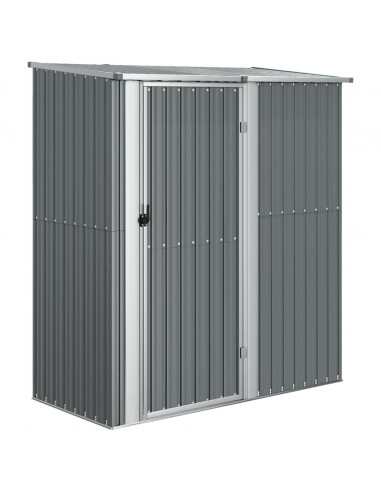 Capanno per Biciclette Grigio 180,5x97x209,5 cm Acciaio Zincato