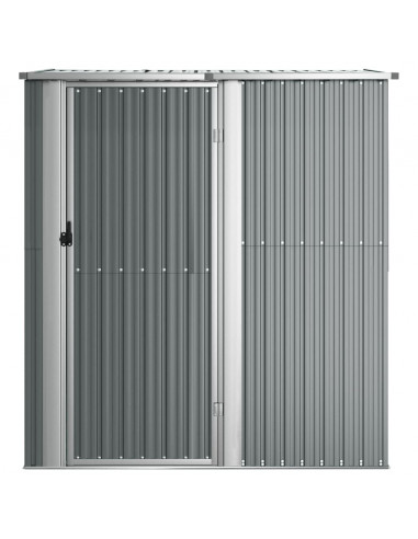 Capanno per Biciclette Grigio 180,5x97x209,5 cm Acciaio Zincato