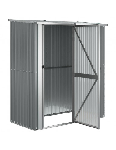 Capanno per Biciclette Grigio 180,5x97x209,5 cm Acciaio Zincato