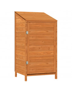 Capanno da Giardino Marrone 55x52x112cm Legno Massello di Abete 2