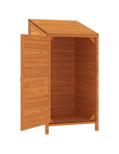 Capanno da Giardino Marrone 55x52x112cm Legno Massello di Abete