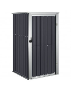 Capanno per Attrezzi Antracite 88x89x161 cm Acciaio Zincato 2