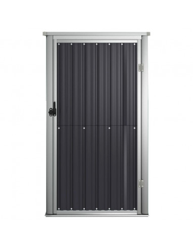 Capanno per Attrezzi Antracite 88x89x161 cm Acciaio Zincato