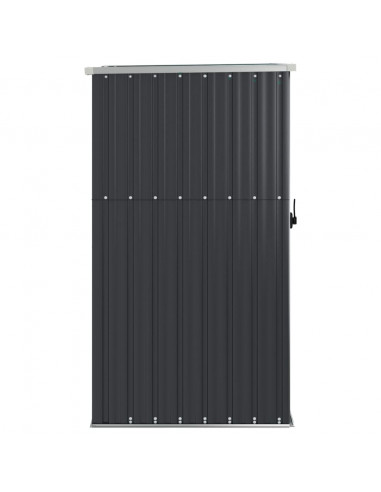 Capanno per Attrezzi Antracite 88x89x161 cm Acciaio Zincato