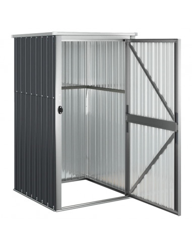Capanno per Attrezzi Antracite 88x89x161 cm Acciaio Zincato
