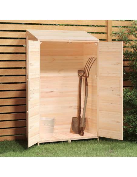 Capanno da Giardino 102x52x174,5 cm in Legno Massello di Abete