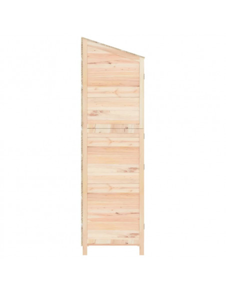 Capanno da Giardino 102x52x174,5 cm in Legno Massello di Abete