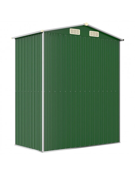 Capanno da Giardino Verde 192x108x223 cm in Acciaio Zincato