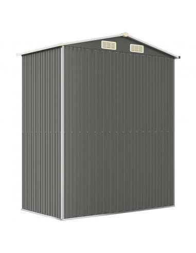 Capanno da Giardino Grigio Chiaro 192x108x223cm Acciaio Zincato