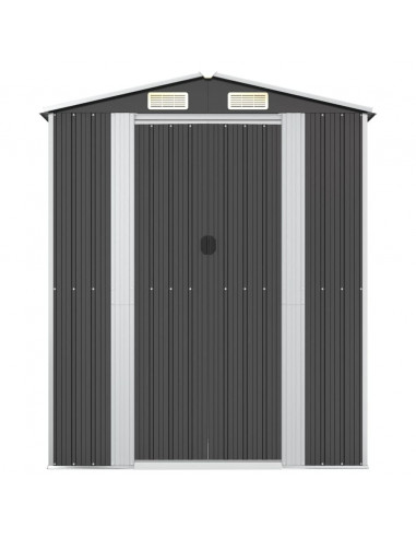 Capanno da Giardino Antracite 192x108x223 cm in Acciaio Zincato