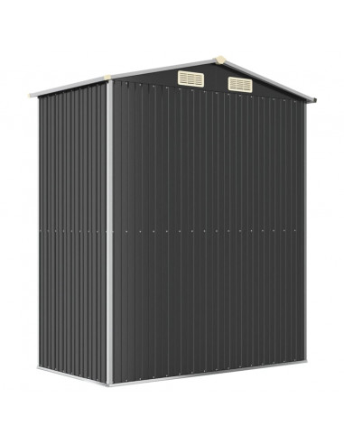 Capanno da Giardino Antracite 192x108x223 cm in Acciaio Zincato