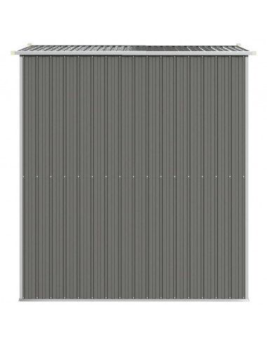 Capanno da Giardino Grigio Chiaro 192x191x223cm Acciaio Zincato