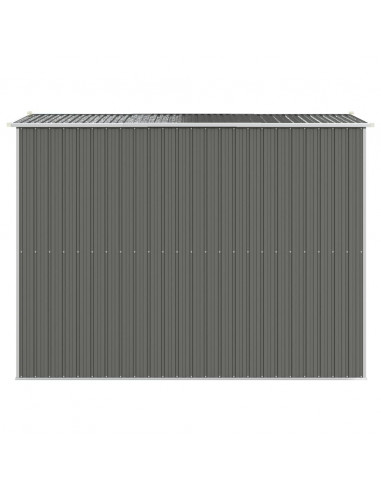 Capanno da Giardino Grigio Chiaro 192x274x223cm Acciaio Zincato