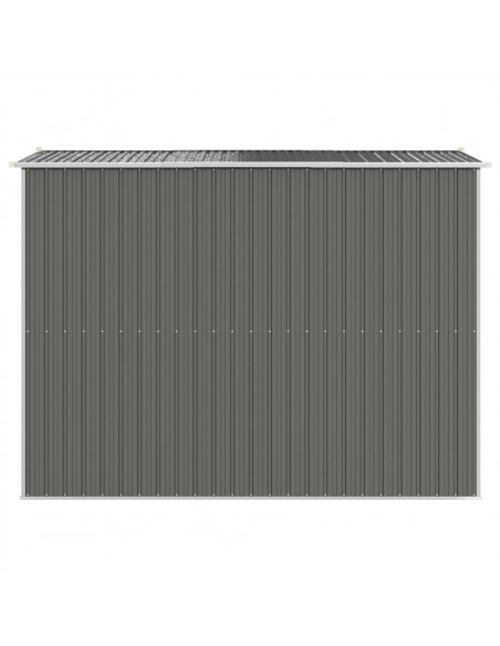 Capanno da Giardino Grigio Chiaro 192x274x223cm Acciaio Zincato