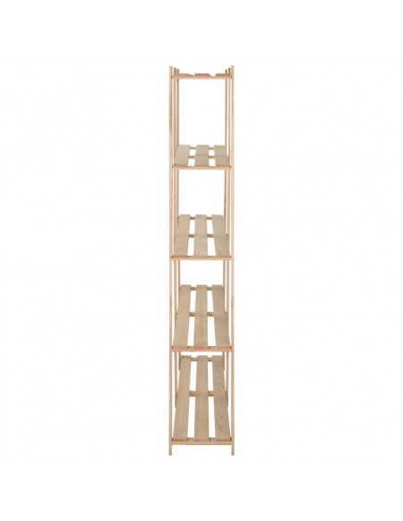 Scaffale a 5 Livelli 170x28,5x170 cm in Legno Massello di Pino