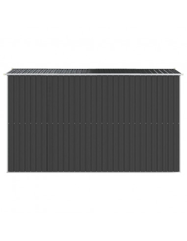 Capanno da Giardino Antracite 192x357x223 cm in Acciaio Zincato