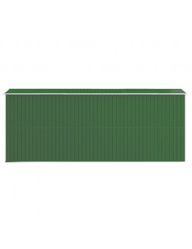 Capanno da Giardino Verde 192x523x223 cm Acciaio Zincato