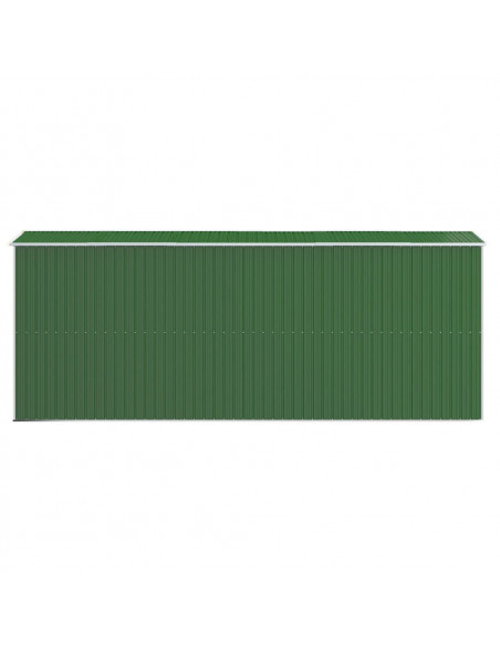 Capanno da Giardino Verde 192x523x223 cm Acciaio Zincato