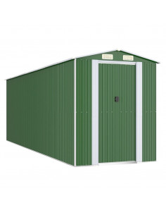 Capanno da Giardino Verde 192x606x223 cm Acciaio Zincato 2