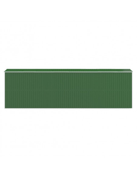 Capanno da Giardino Verde 192x606x223 cm Acciaio Zincato