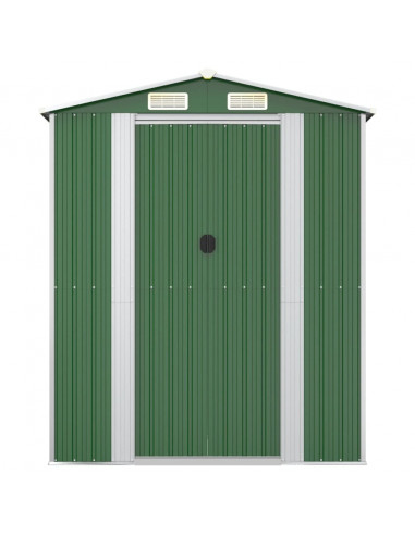 Capanno da Giardino Verde 192x689x223 cm Acciaio Zincato