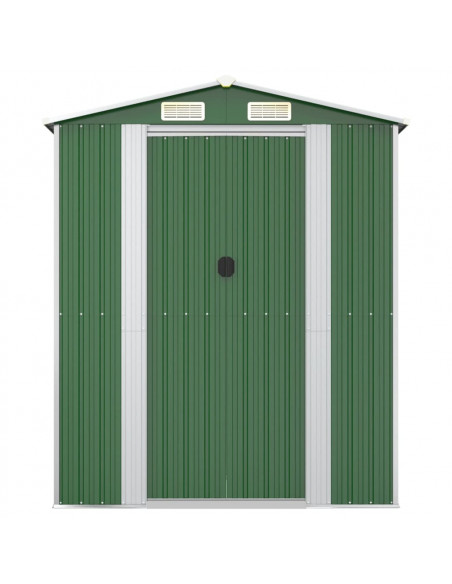 Capanno da Giardino Verde 192x689x223 cm Acciaio Zincato