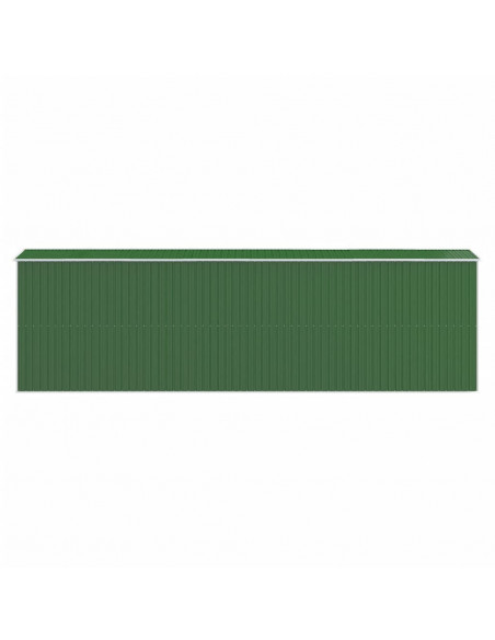Capanno da Giardino Verde 192x689x223 cm Acciaio Zincato