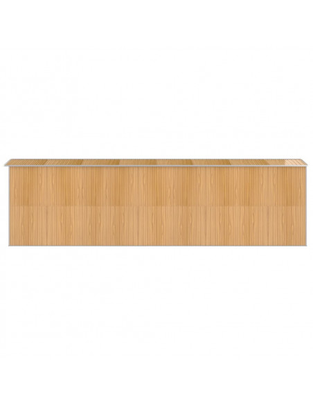Capanno Giardino Marrone Chiaro 192x689x223 cm Acciaio Zincato