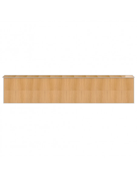 Capanno Giardino Marrone Chiaro 192x938x223 cm Acciaio Zincato