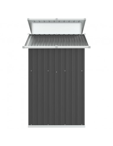 Capanno da Giardino Antracite 270x130x208,5 cm Acciaio Zincato