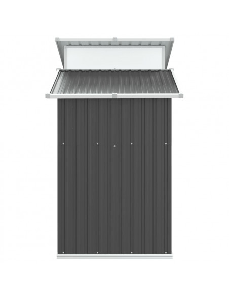 Capanno da Giardino Antracite 270x130x208,5 cm Acciaio Zincato