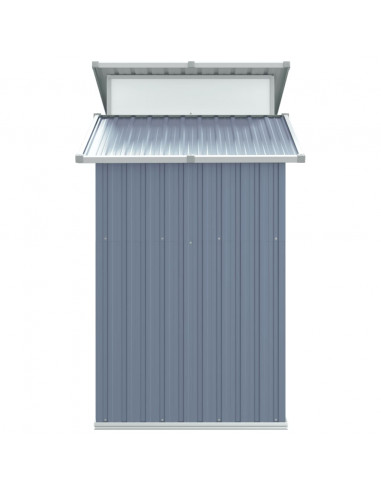 Capanno da Giardino Grigio 270x130x208,5 cm Acciaio Zincato