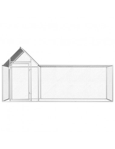 Pollaio 3x1x1,5 m in Acciaio Zincato