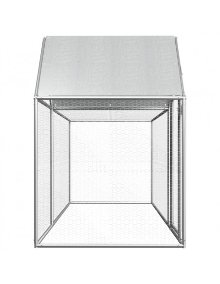 Pollaio 3x1x1,5 m in Acciaio Zincato