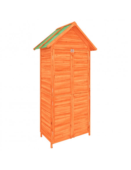 Rimessa da Giardino Marrone 89x52,5x175 cm Legno Massello Pino