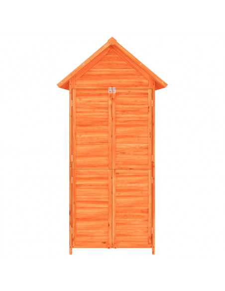 Rimessa da Giardino Marrone 89x52,5x175 cm Legno Massello Pino