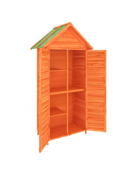 Rimessa da Giardino Marrone 89x52,5x175 cm Legno Massello Pino