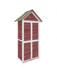 Rimessa da Giardino Moka 89x52,5x175 cm Legno Massello di Pino 2