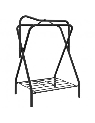 Portasella Pieghevole Autoportante Nero in Ferro