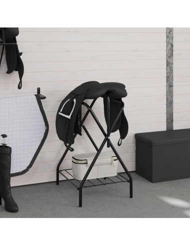 Portasella Pieghevole Autoportante Nero in Ferro