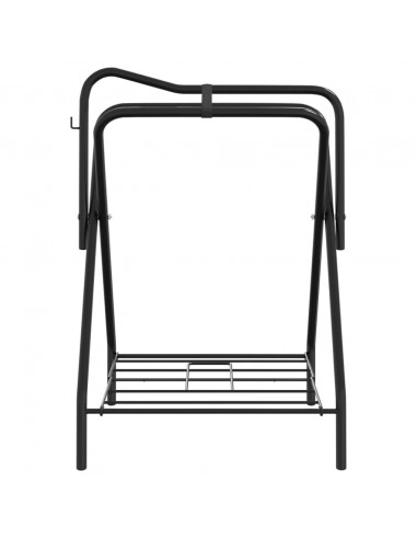Portasella Pieghevole Autoportante Nero in Ferro