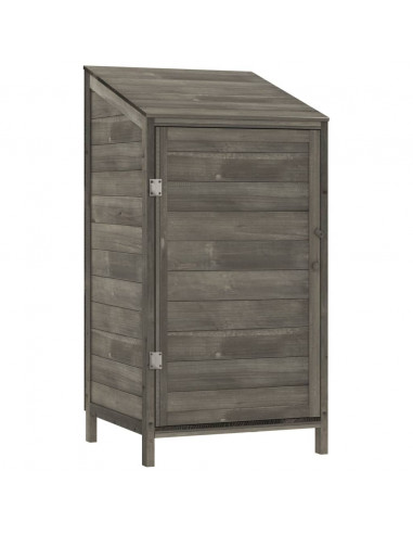 Capanno da Giardino Antracite 55x52x112 cm Legno Massello Abete