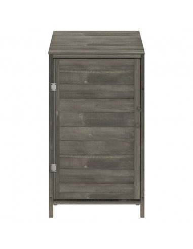 Capanno da Giardino Antracite 55x52x112 cm Legno Massello Abete