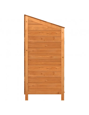 Capanno da Giardino Marrone 102x52x112 cm Legno Massello Abete