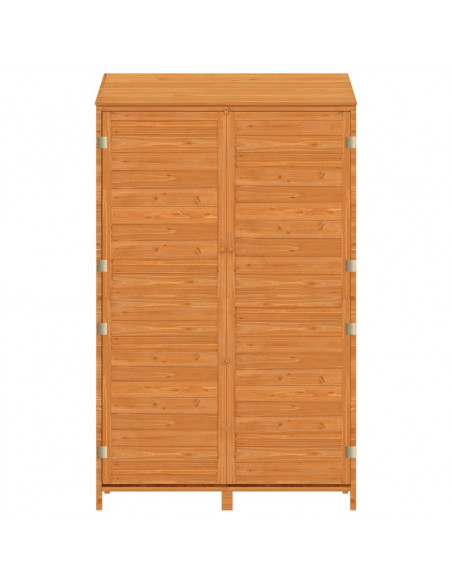 Capanno da Giardino Marrone 102x52x174,5cm Legno Massello Abete