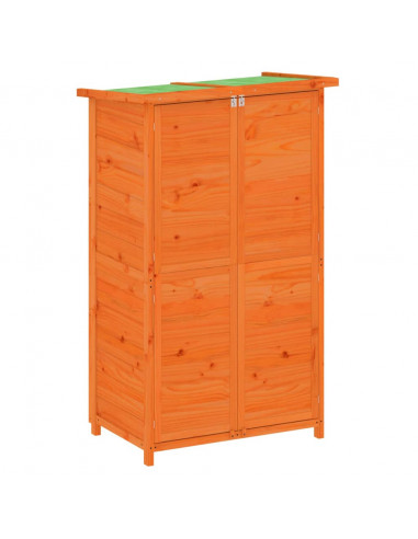 Rimessa da Giardino Marrone 83x57x140 cm Legno Massello di Pino