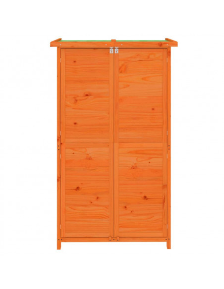 Rimessa da Giardino Marrone 83x57x140 cm Legno Massello di Pino