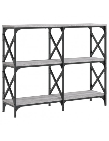 Tavolo Consolle Grigio Sonoma 100x28x80,5 cm Legno Multistrato