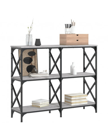 Tavolo Consolle Grigio Sonoma 100x28x80,5 cm Legno Multistrato
