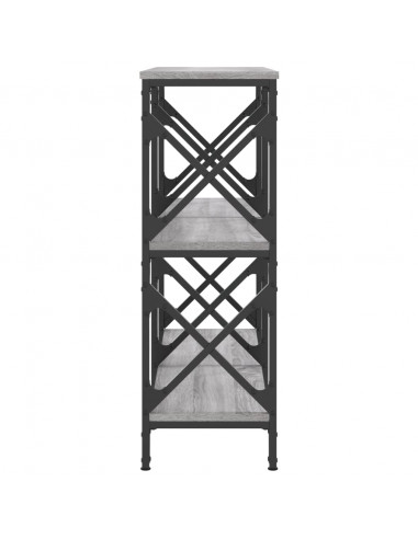 Tavolo Consolle Grigio Sonoma 100x28x80,5 cm Legno Multistrato
